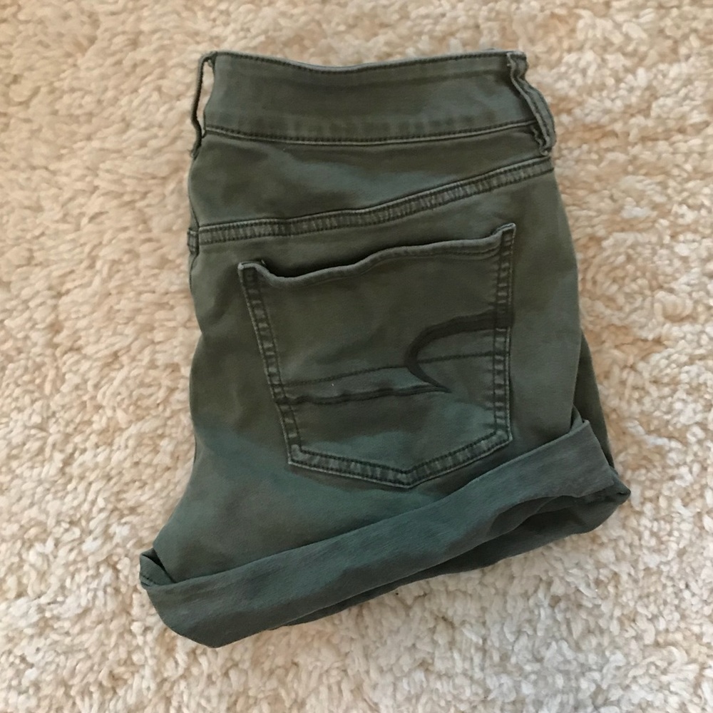 AEO Midi Denim Shorts